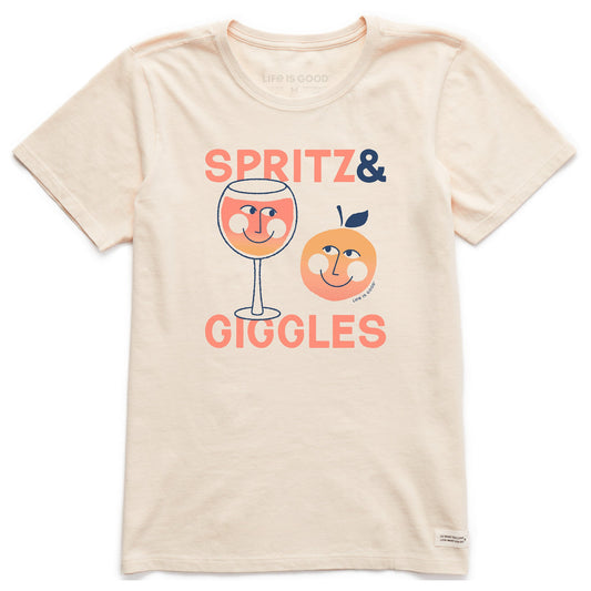 Women's Aperol Spritz and Giggles Short Sleeve Crusher Tee