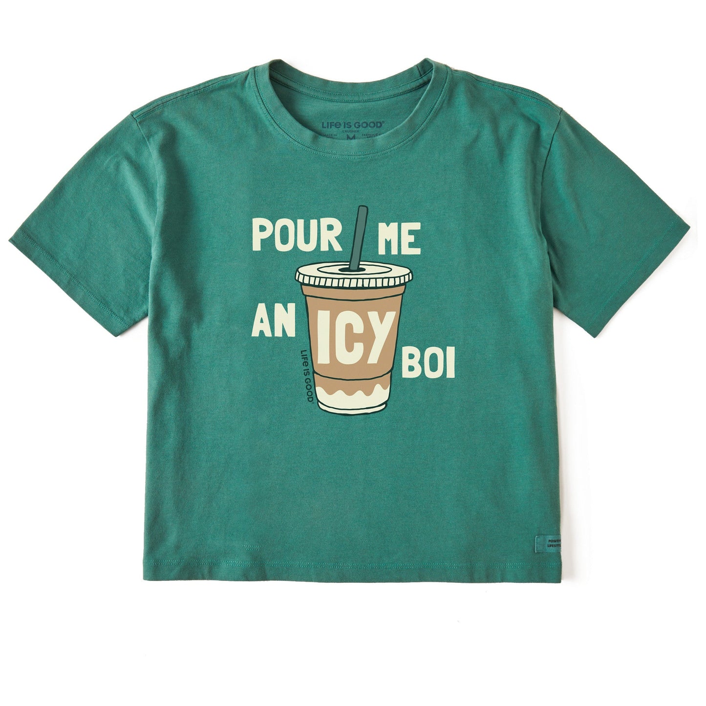 Women's Pour Me an Icy Boi Short Sleeve Crusher Boxy Tee