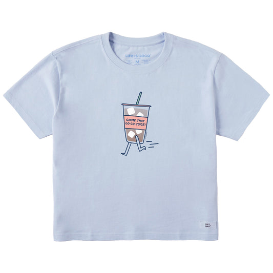 Women's Gimme That Go-Go Juice Short Sleeve Crusher Boxy Tee