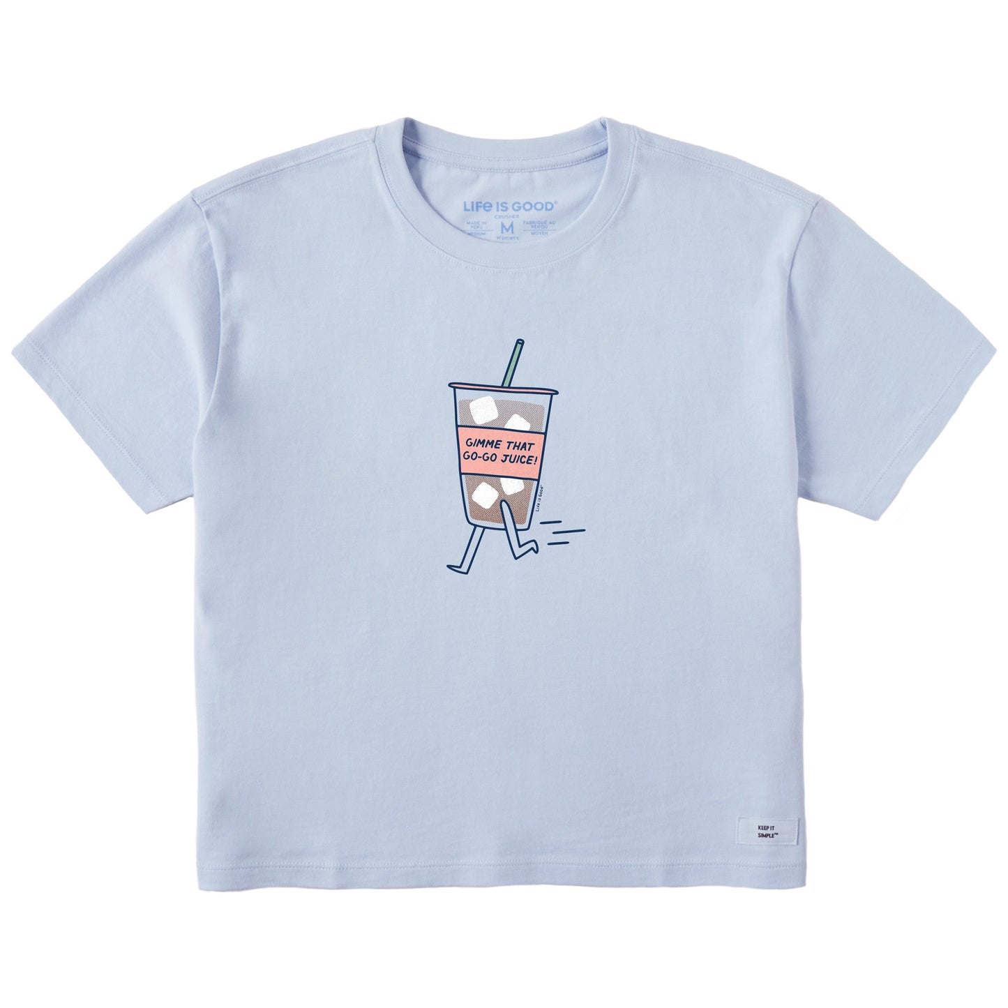 Women's Gimme That Go-Go Juice Short Sleeve Crusher Boxy Tee