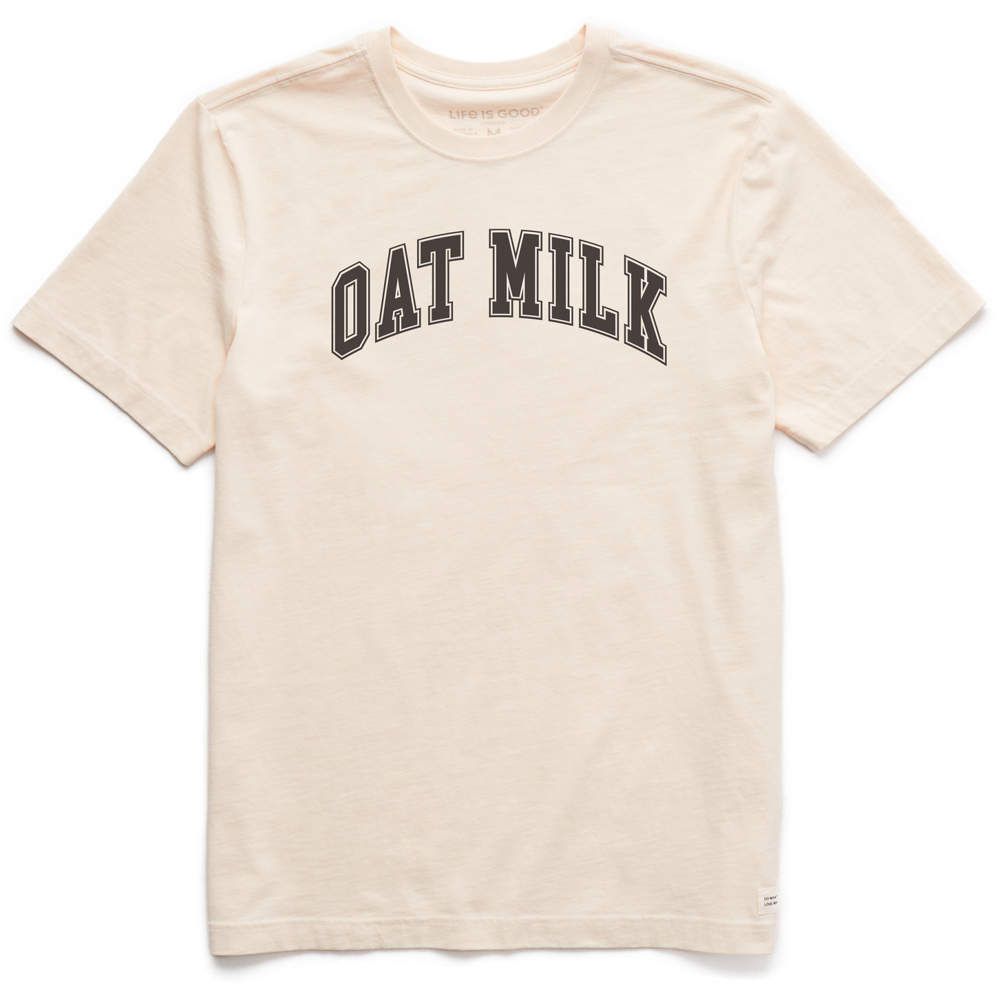 Men's Oat Milk Arch Short Sleeve Crusher Tee