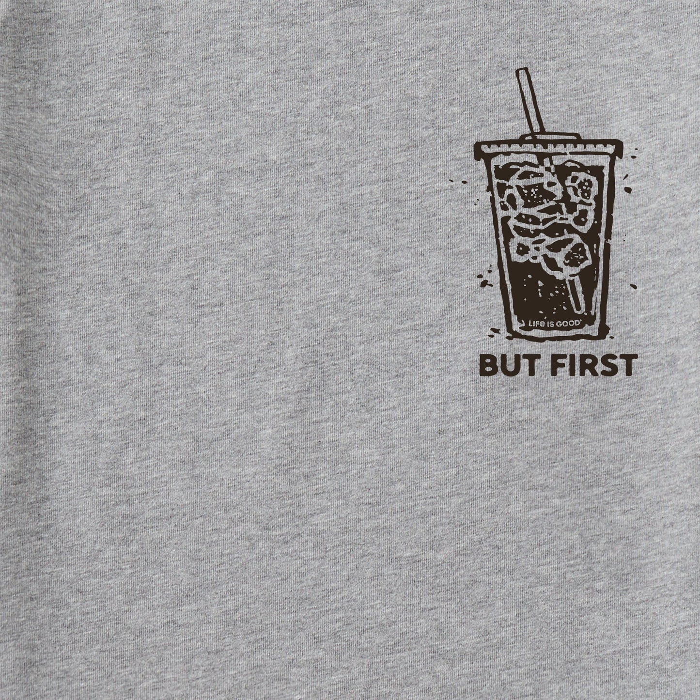 Men's But First Iced Coffee Short Sleeve Tee