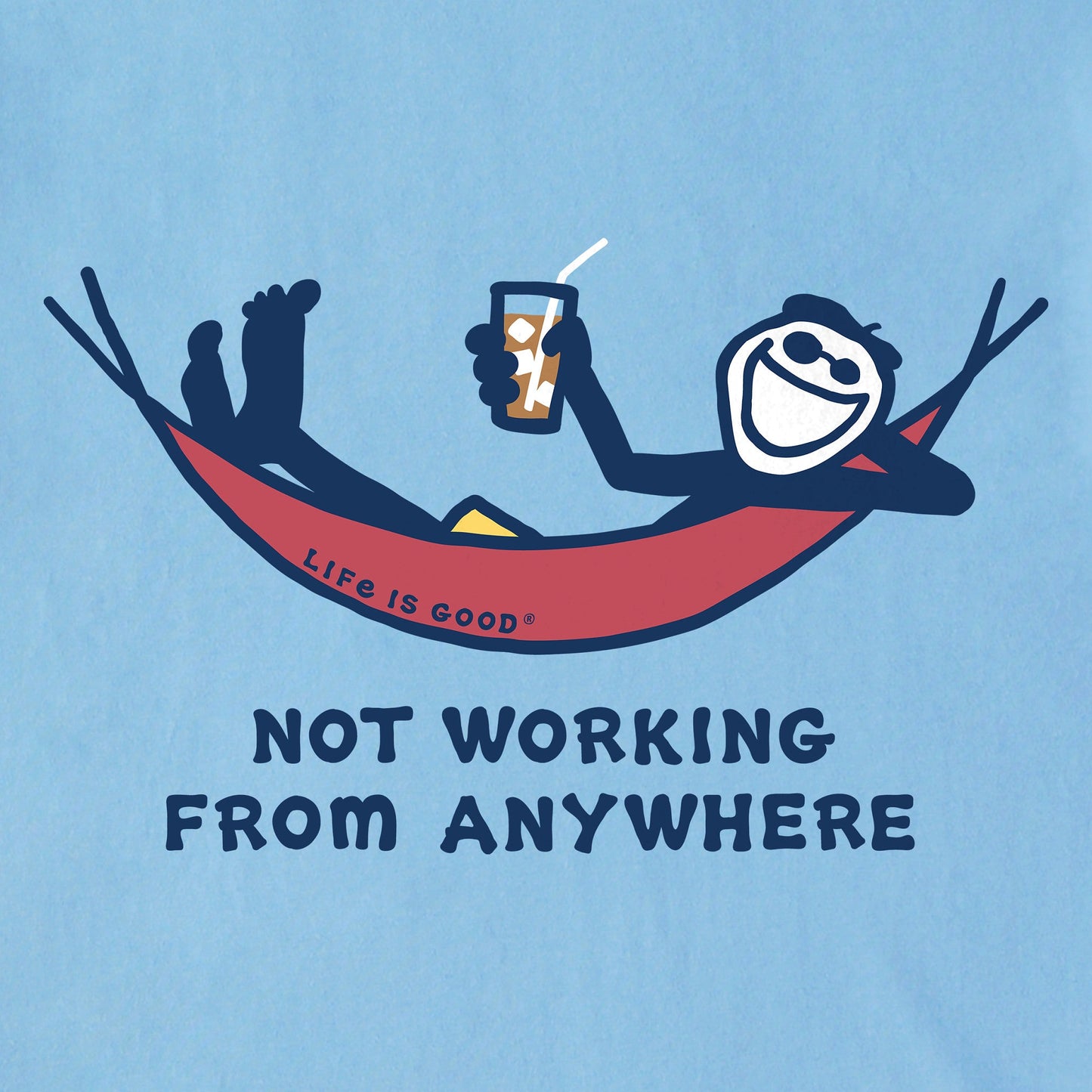 Men's Not Working from Anywhere Iced Coffee Short Sleeve Tee