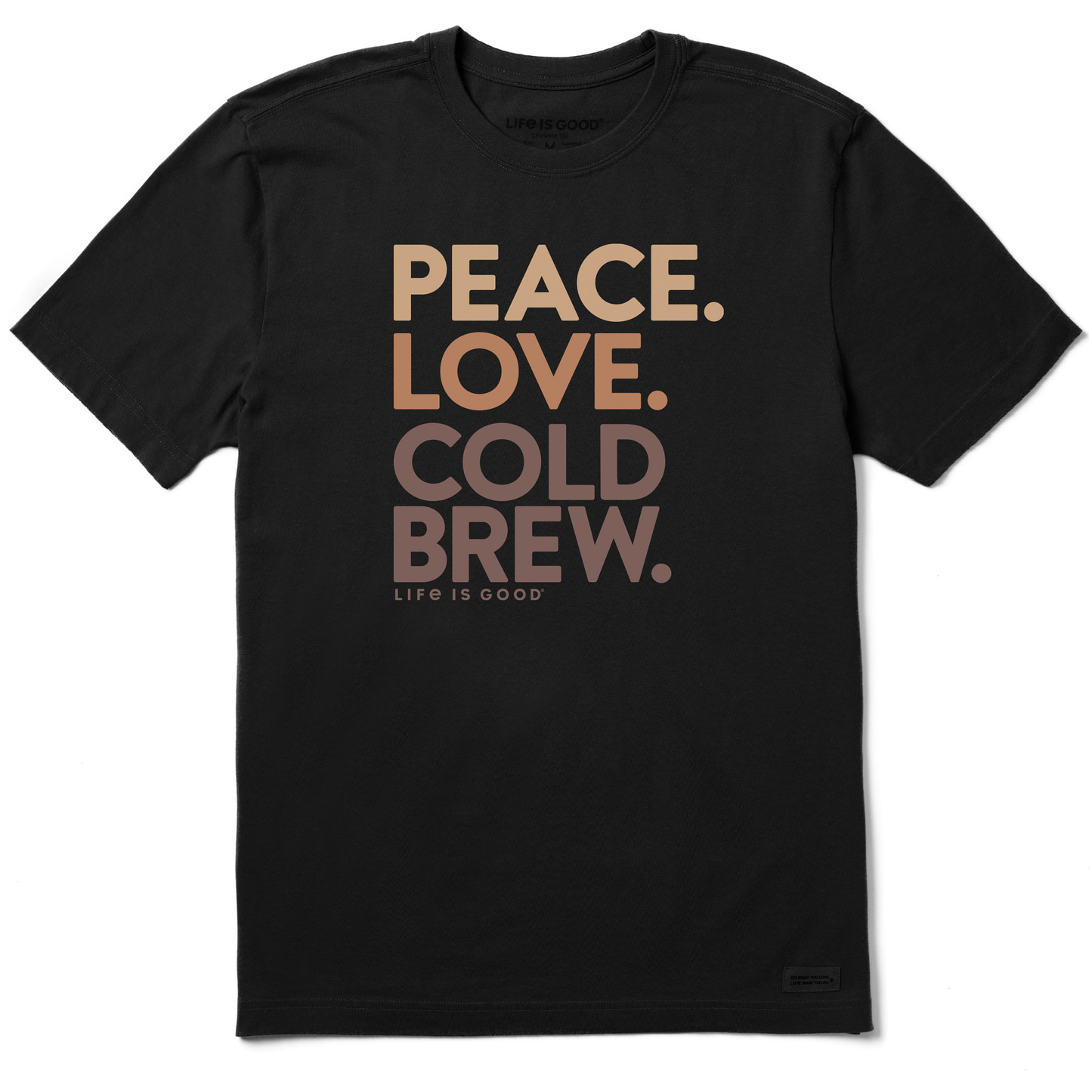 Men's Peace Love Cold Brew Short Sleeve Tee
