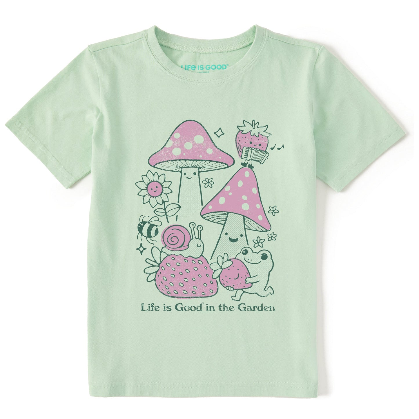 Kids Life is Good in the Garden Short Sleeve Crusher Tee