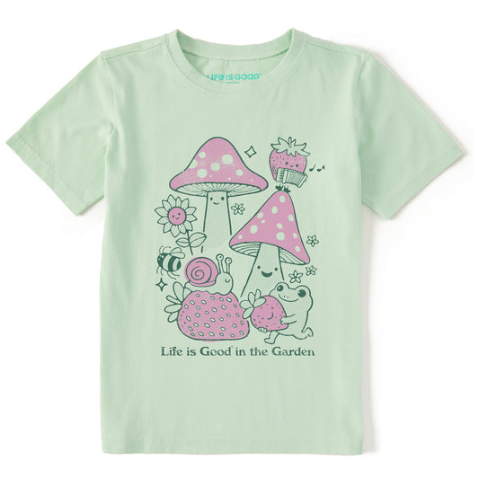 Kids Life is Good in the Garden Short Sleeve Crusher Tee