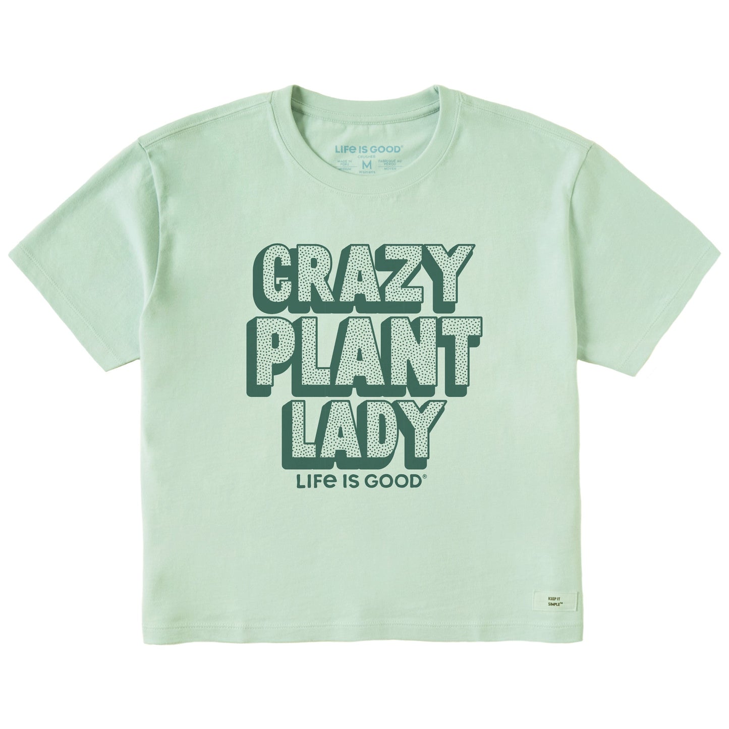 Women's Crazy Plant Lady Short Sleeve Crusher Boxy Tee