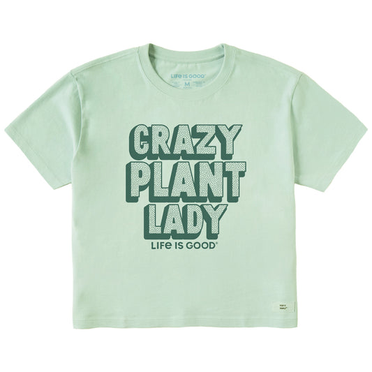 Women's Crazy Plant Lady Short Sleeve Crusher Boxy Tee