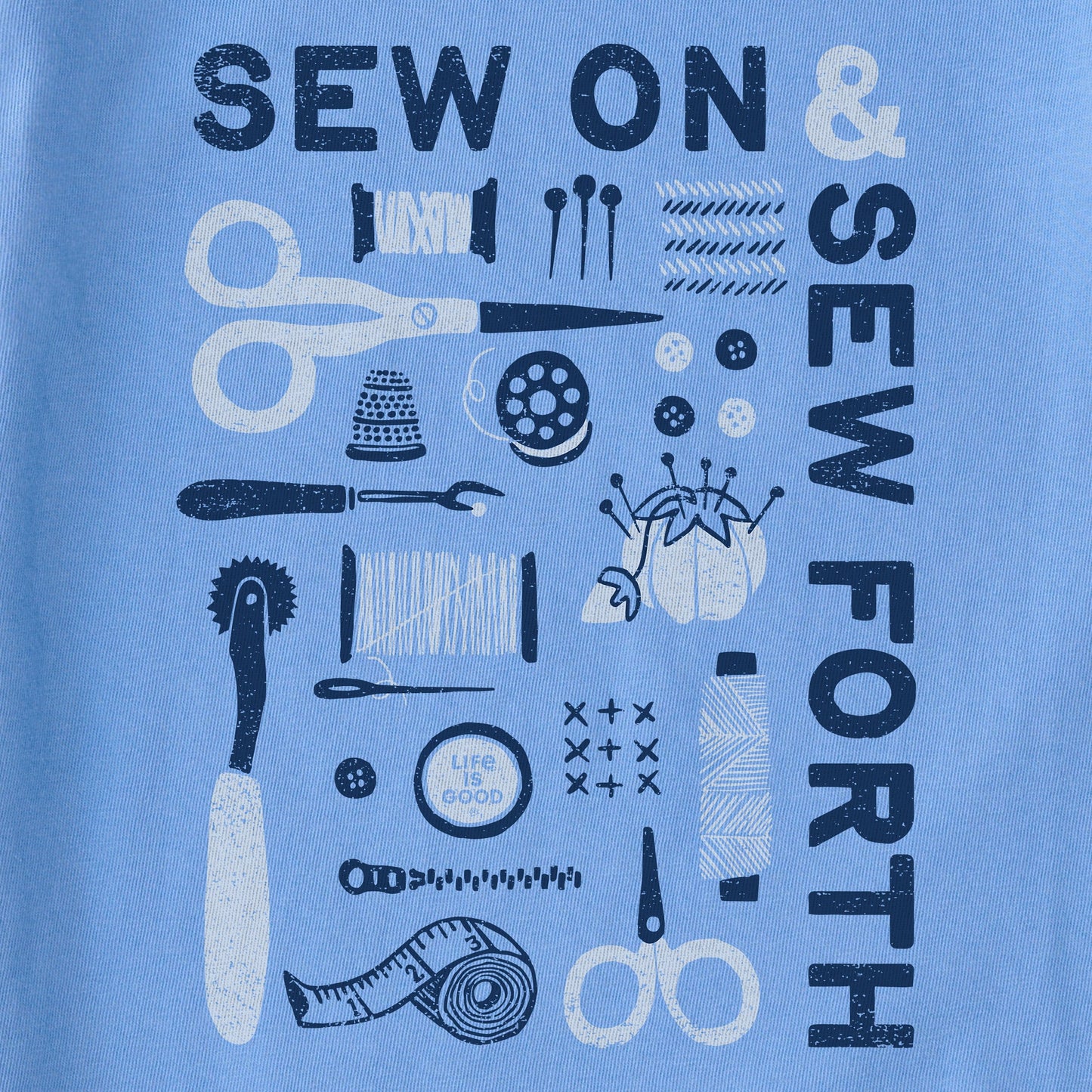 Women's Sew On and Sew Forth Tools Short Sleeve Crusher Boxy Tee