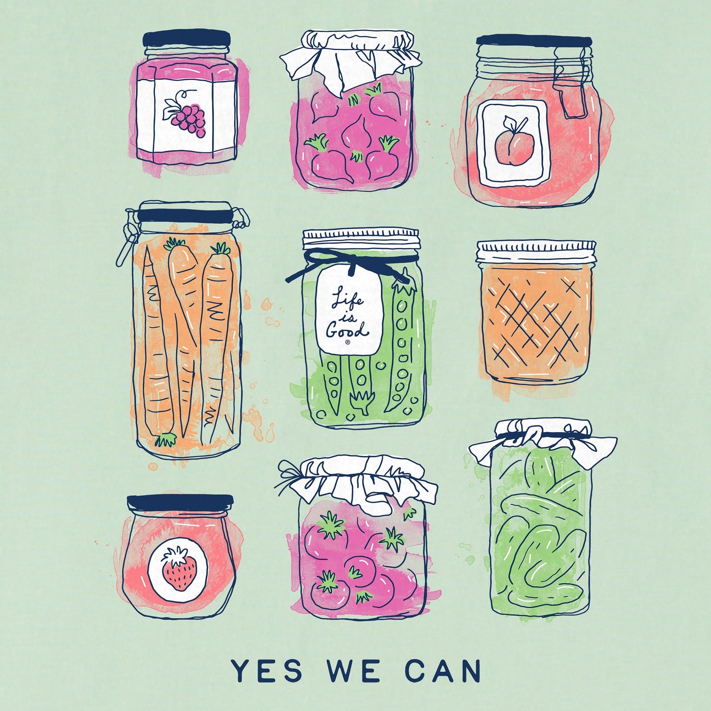 Women's Yes We Can Veggies Short Sleeve Crusher Boxy Tee