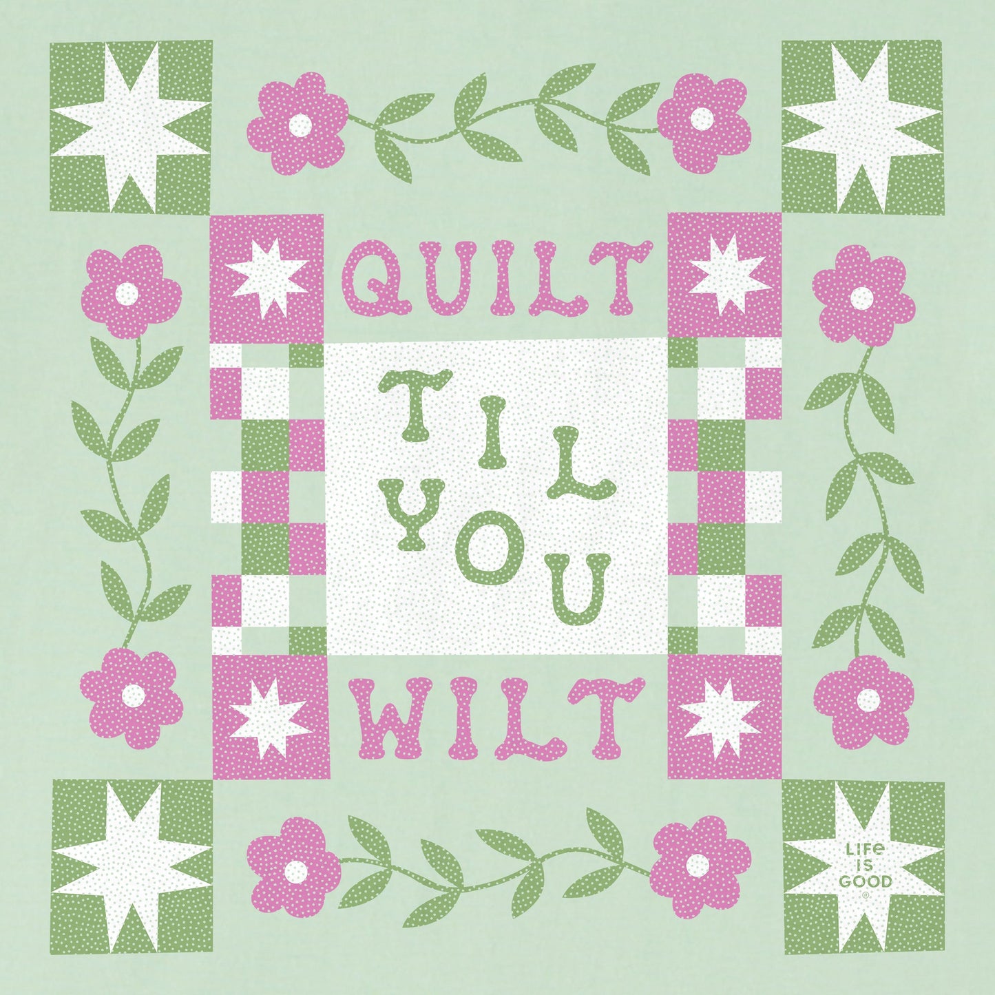 Women's Quilt Til You Wilt Short Sleeve Crusher Boxy Tee