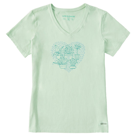 Women's Plant Lover Short Sleeve Crusher Vee