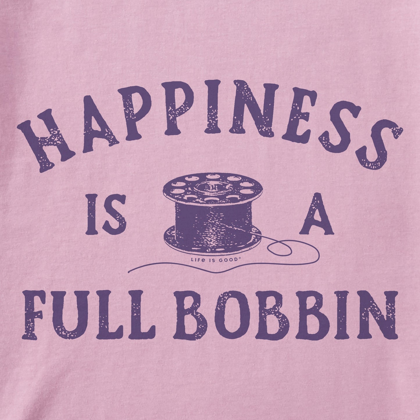 Women's Happiness is a Full Bobbin Short Sleeve Vee