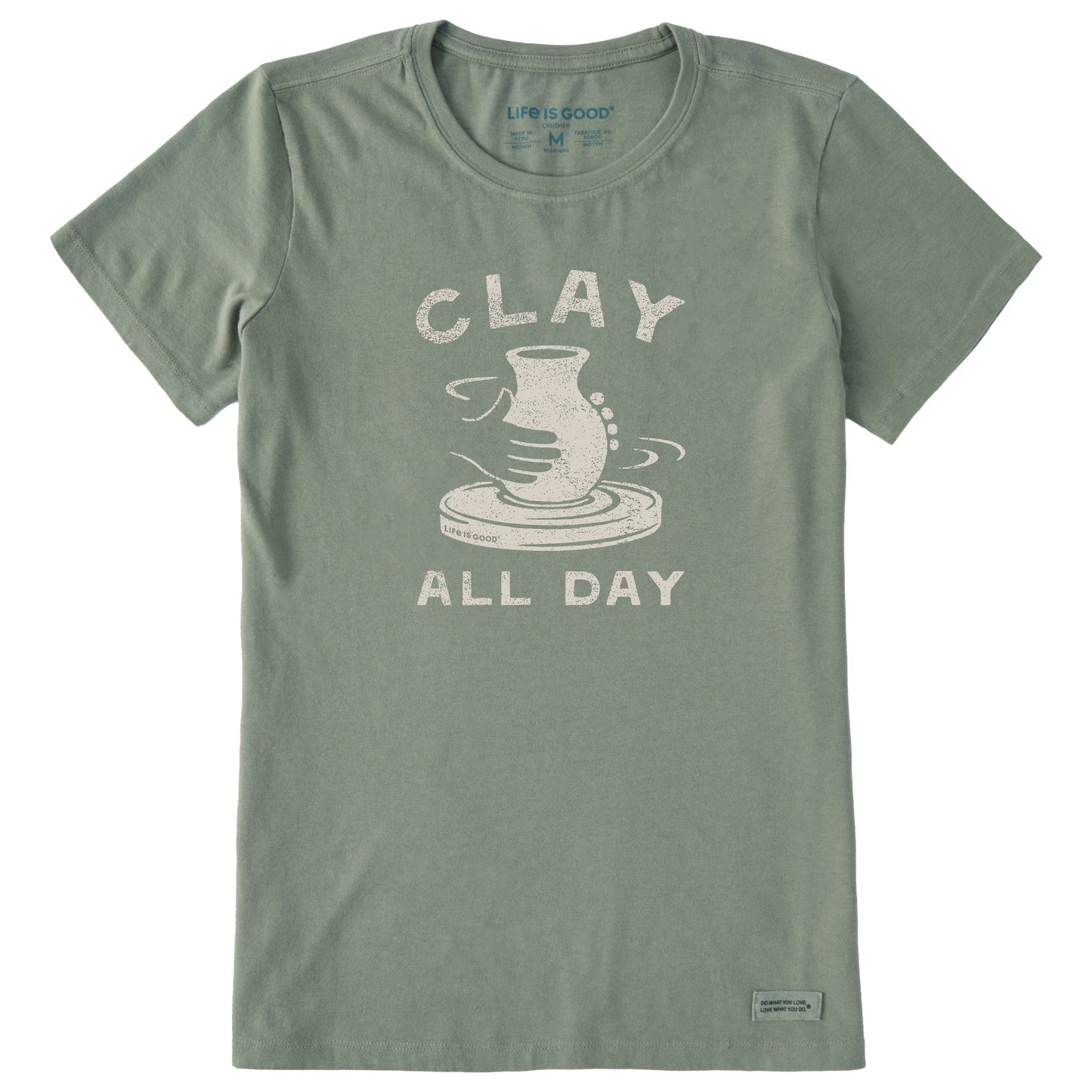 Women's Clay All Day Pottery Short Sleeve Crusher Tee