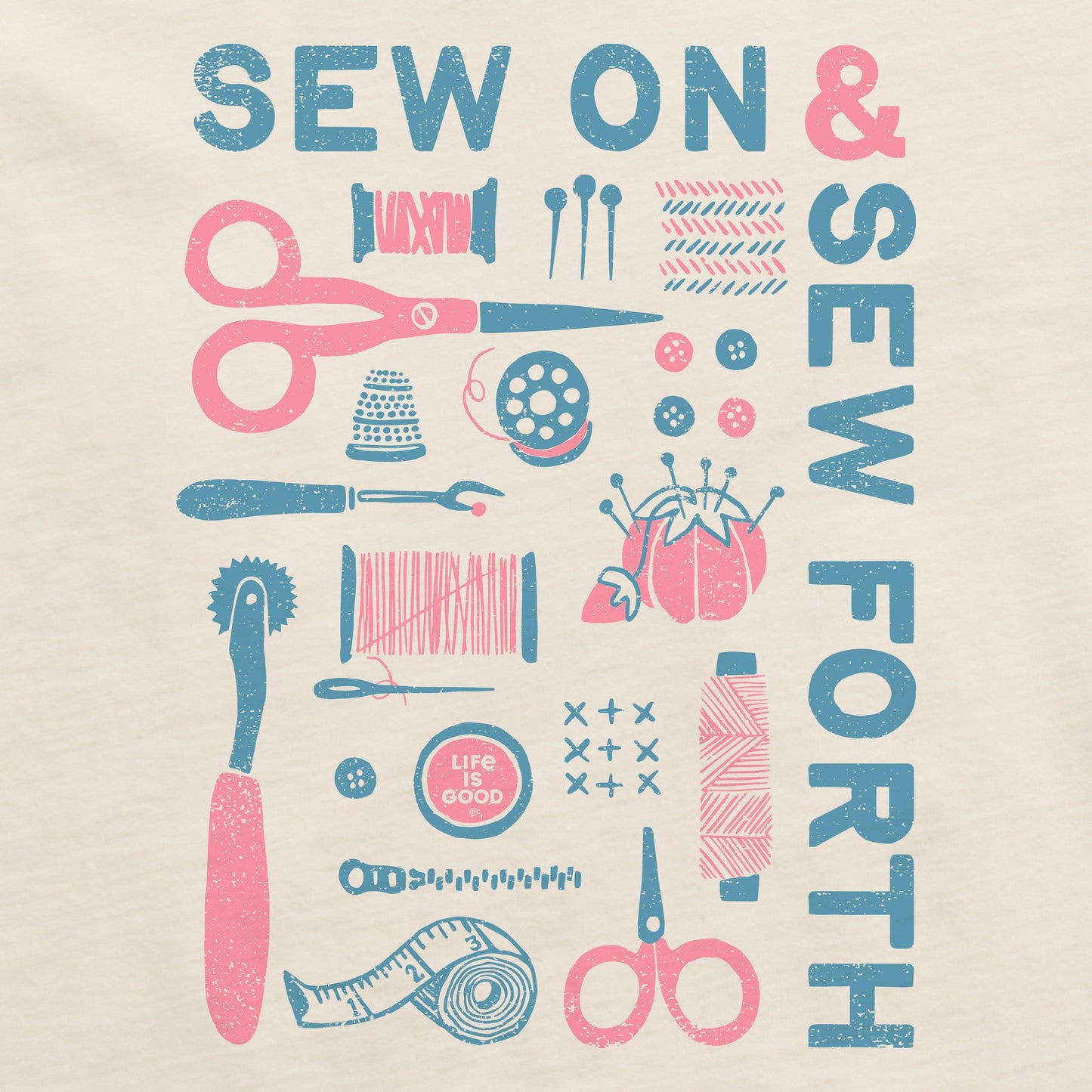 Women's Sew On and Sew Forth Tools Short Sleeve Crusher Tee