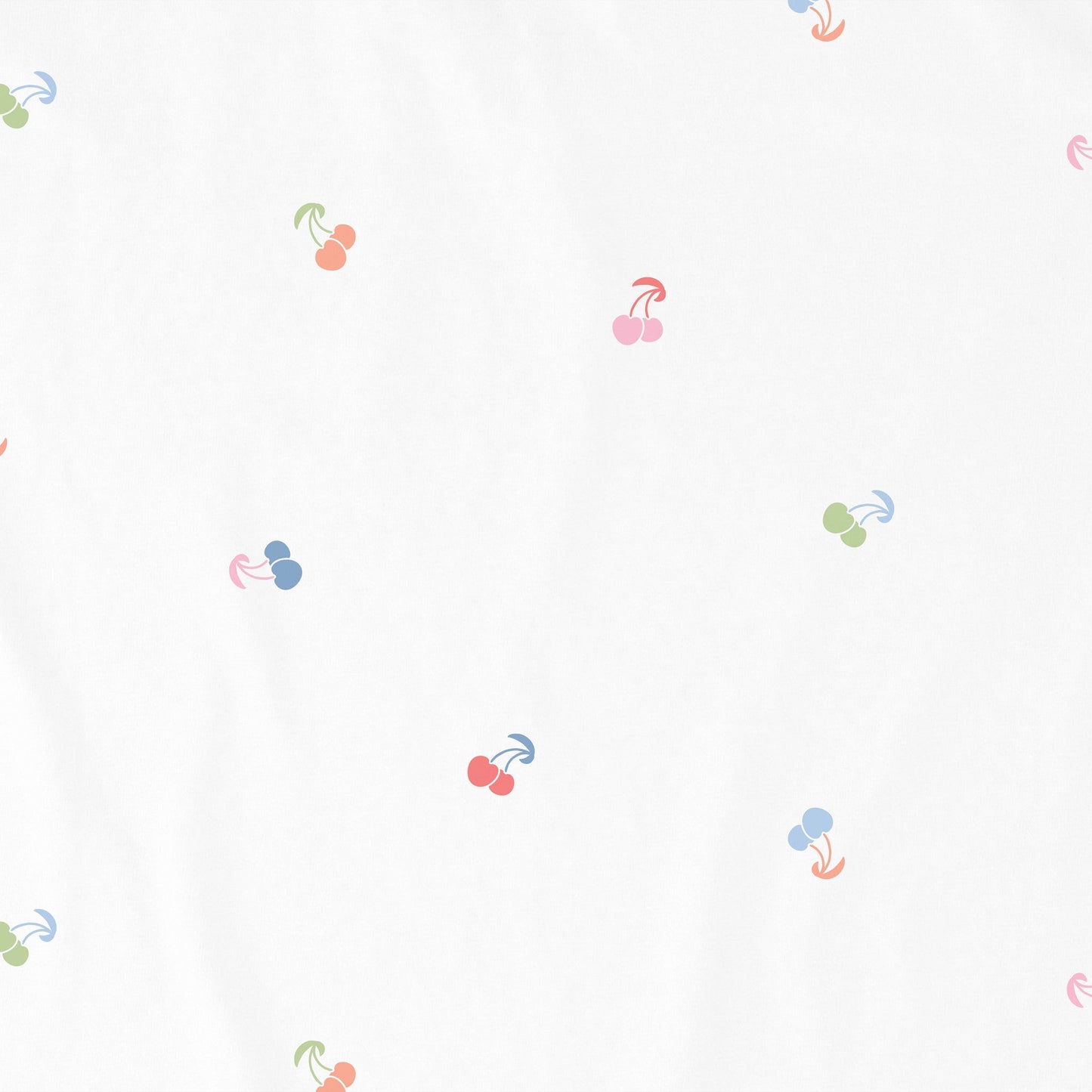 Women's Cherry Pattern Short Sleeve Crusher Boxy Tee