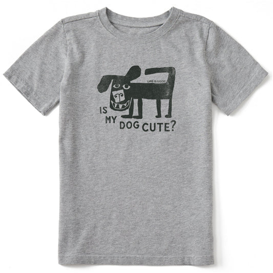 Kids Is My Dog Cute? Short Sleeve Crusher Tee