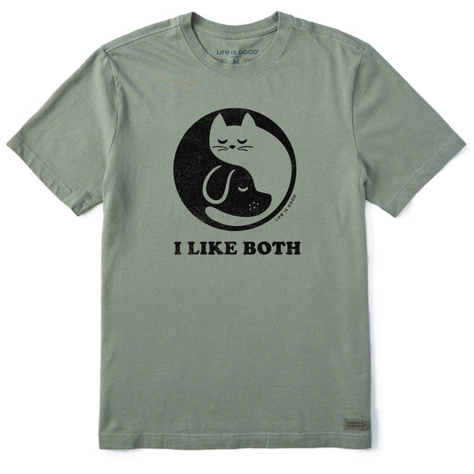 Men's I Like Both Cats and Dogs Short Sleeve Tee