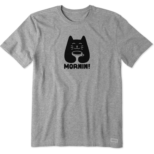 Men's Mornin Coffee Cat Short Sleeve Tee