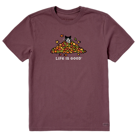 Men's Cat Gets Up and Leaves Short Sleeve Crusher Tee