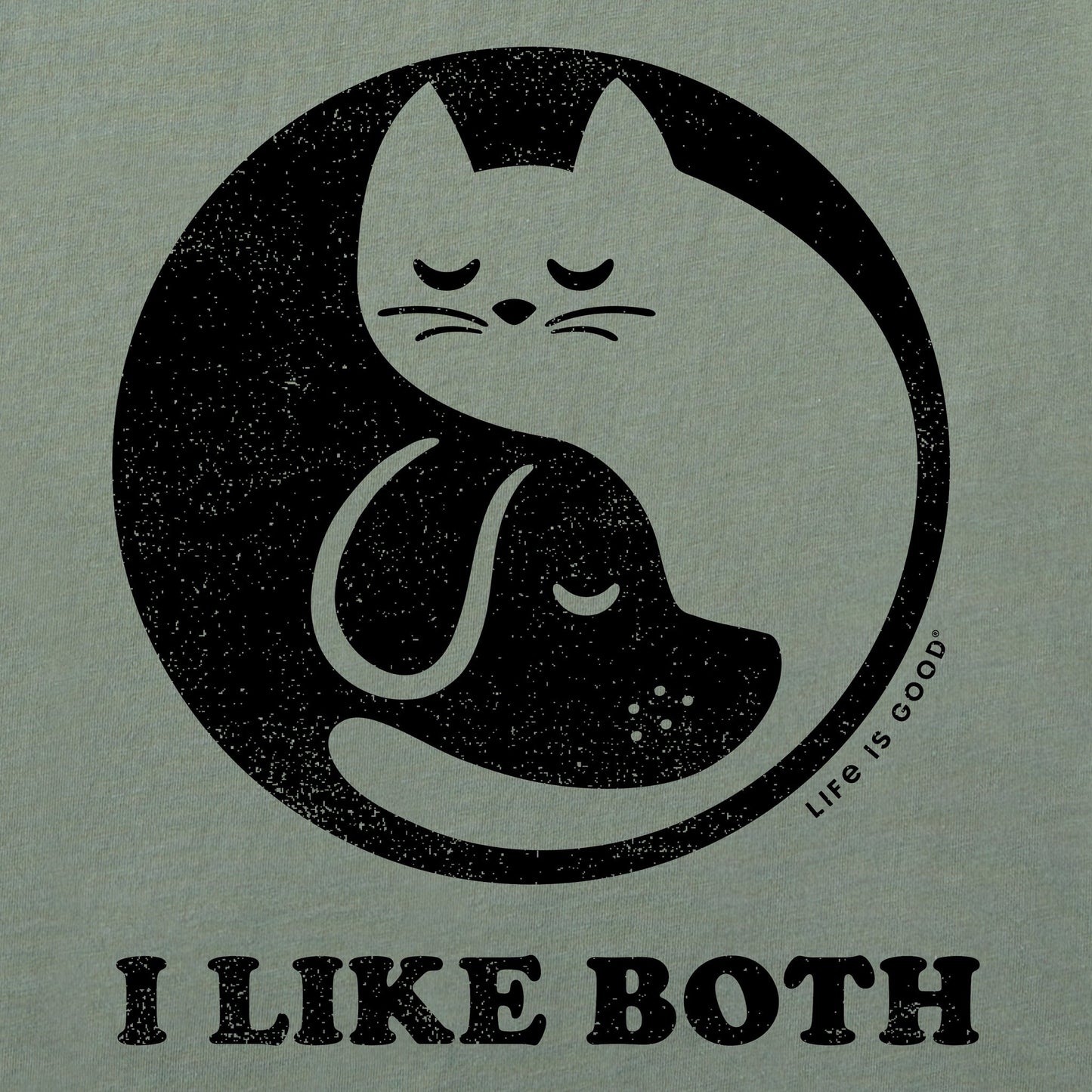 Men's I Like Both Cats and Dogs Short Sleeve Tee