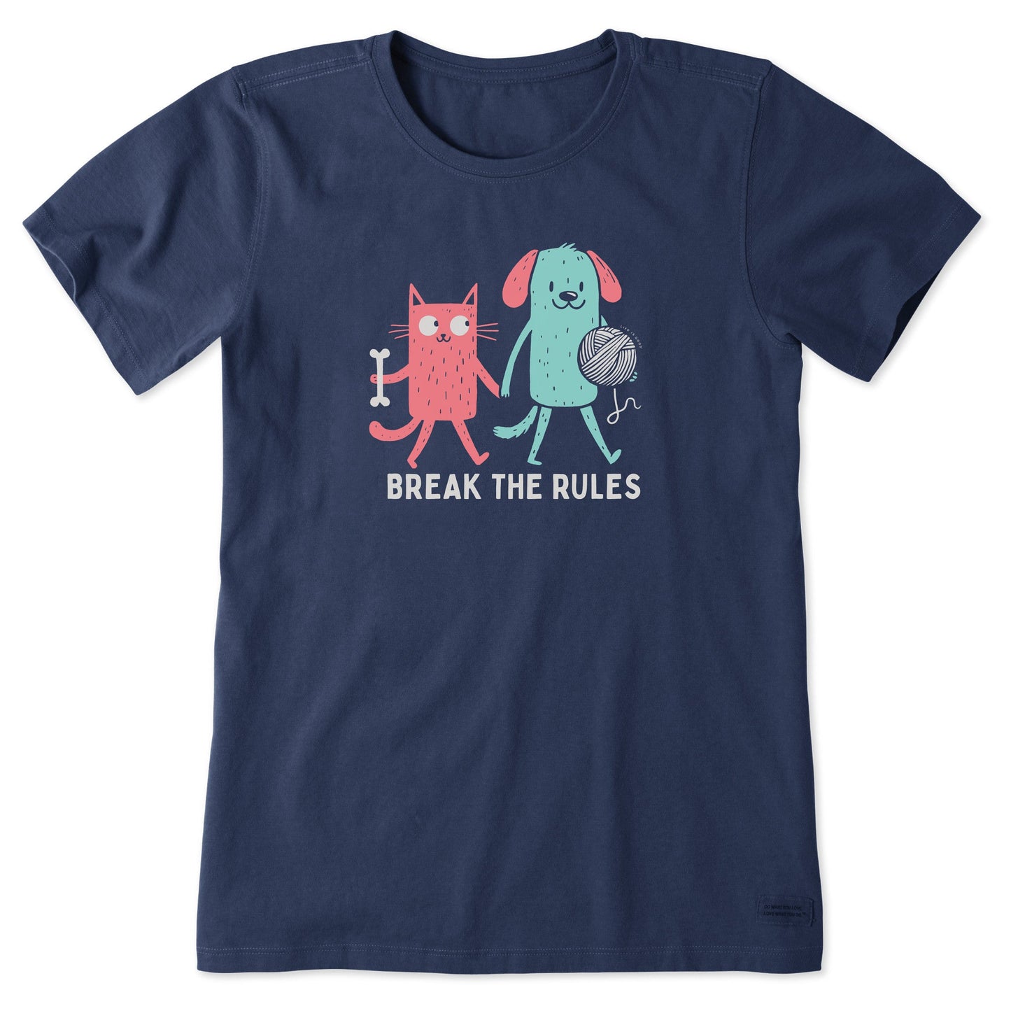 Women's Break the Rules Cat & Dog Short Sleeve Tee