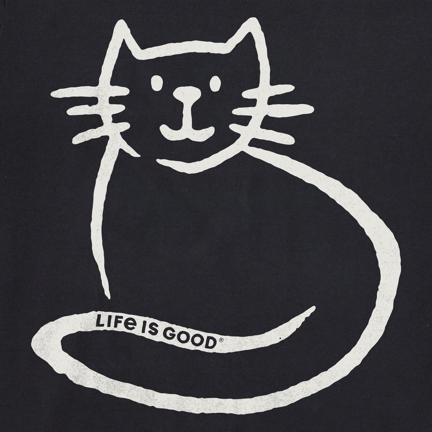 Women's Simple Brushed Cat Short Sleeve Tee