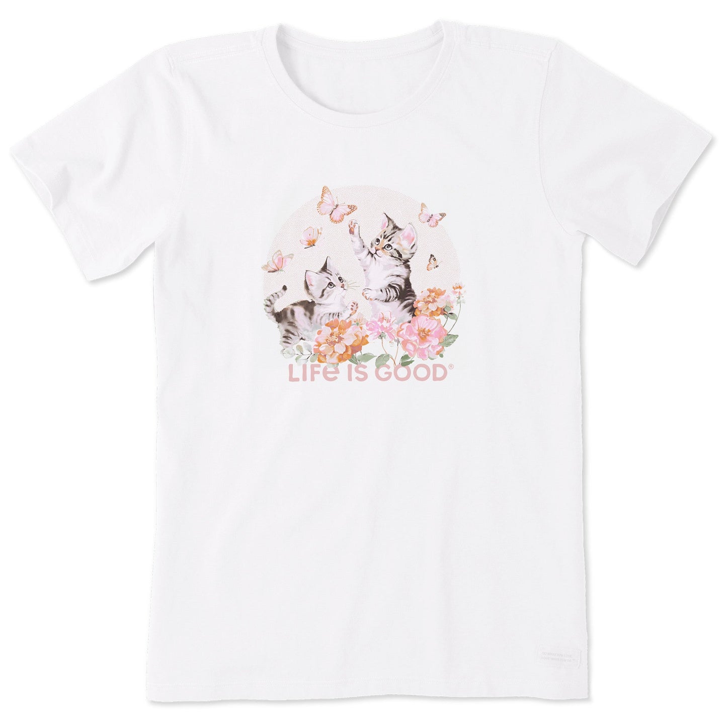 Women's Butterfly Kittens Short Sleeve Tee