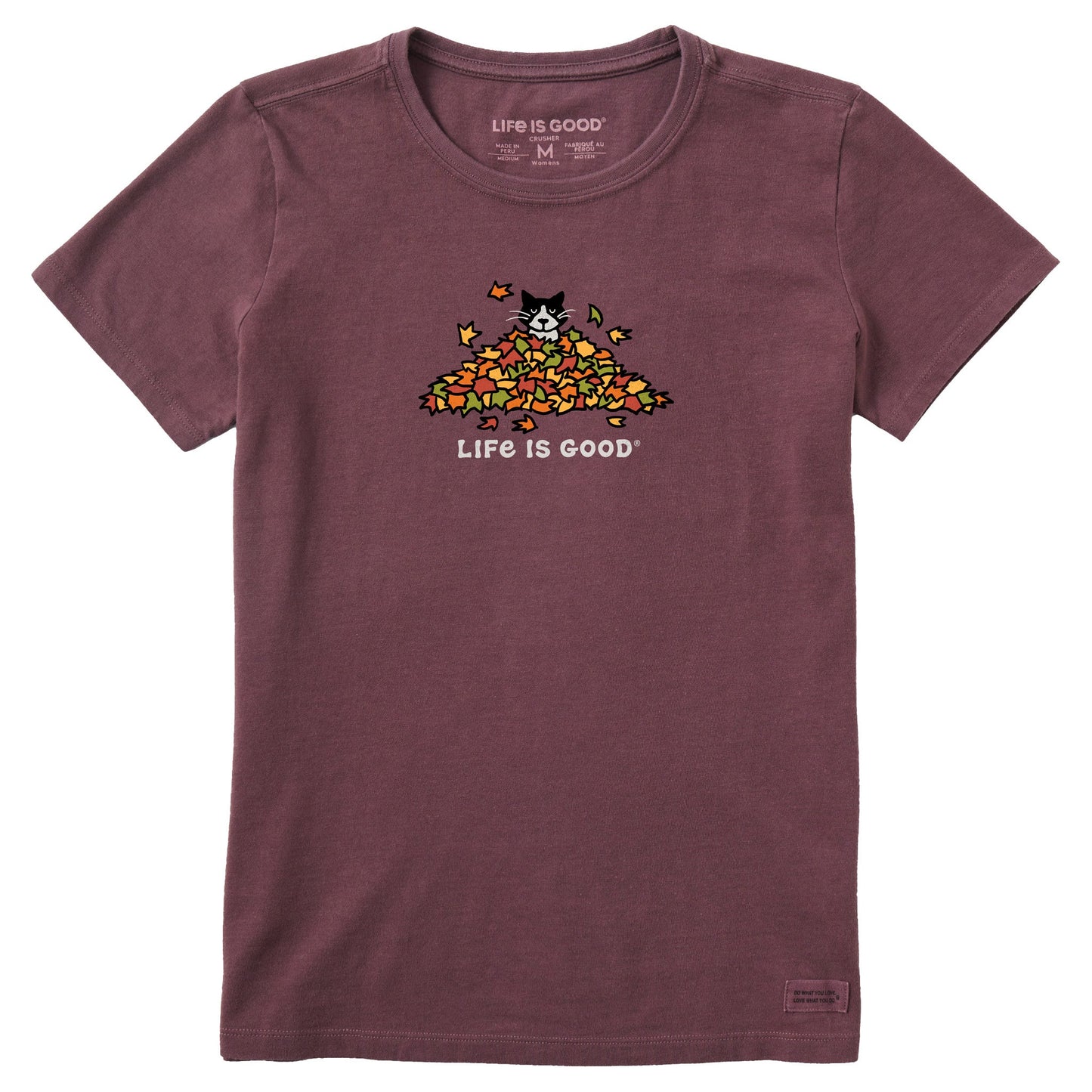 Women's Cat Gets Up and Leaves Short Sleeve Crusher Tee