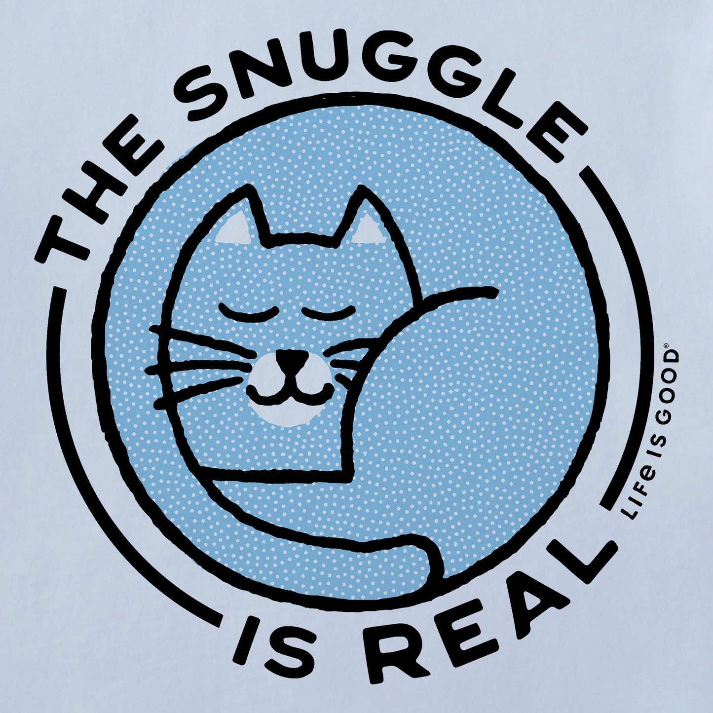 Women's The Snuggle is Real Cat Short Sleeve Crusher Tee