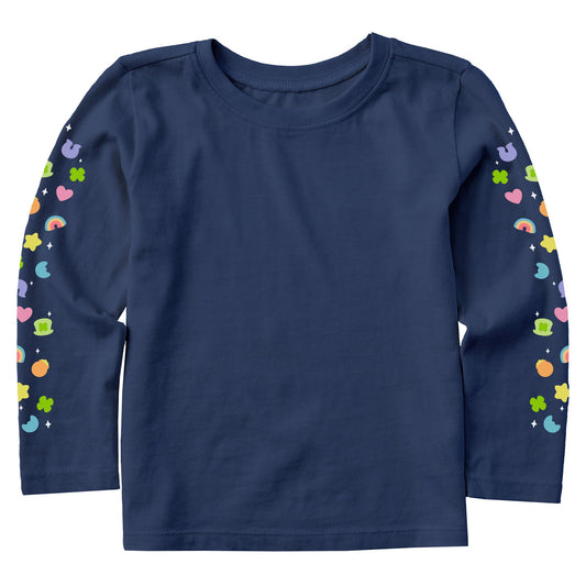 Toddler Charmed Icons Long Sleeve Crusher Tee