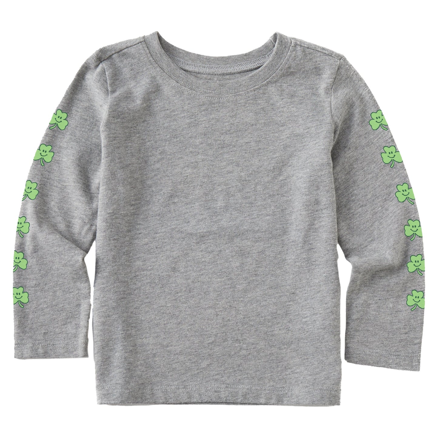 Toddler Smile Clovers Long Sleeve Crusher Tee