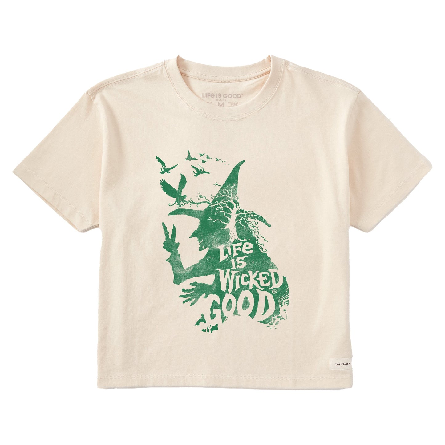 Women's Wizard of Oz Life is Wicked Good Witch Short Sleeve Crusher Boxy Tee