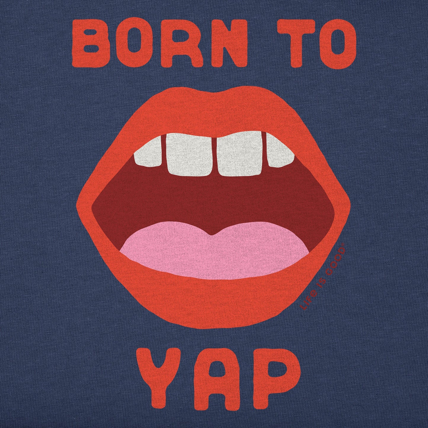 Women's Born to Yap Short Sleeve Crusher Boxy Tee