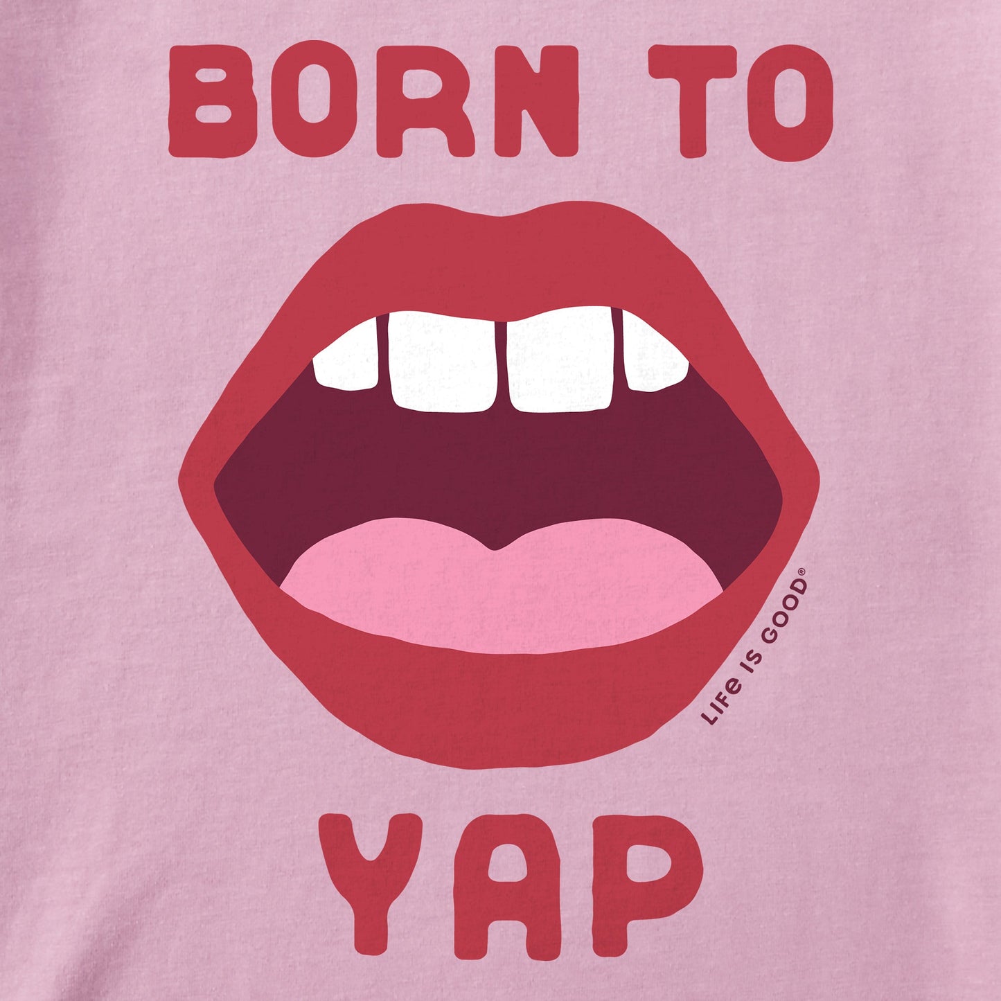 Women's Born to Yap Short Sleeve Crusher Boxy Tee