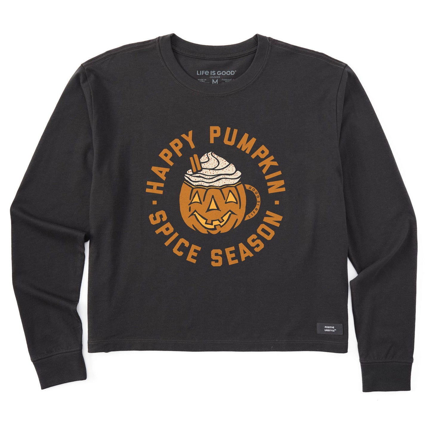 Women's Pumpkin Spice Season Long Sleeve Crusher Boxy Tee