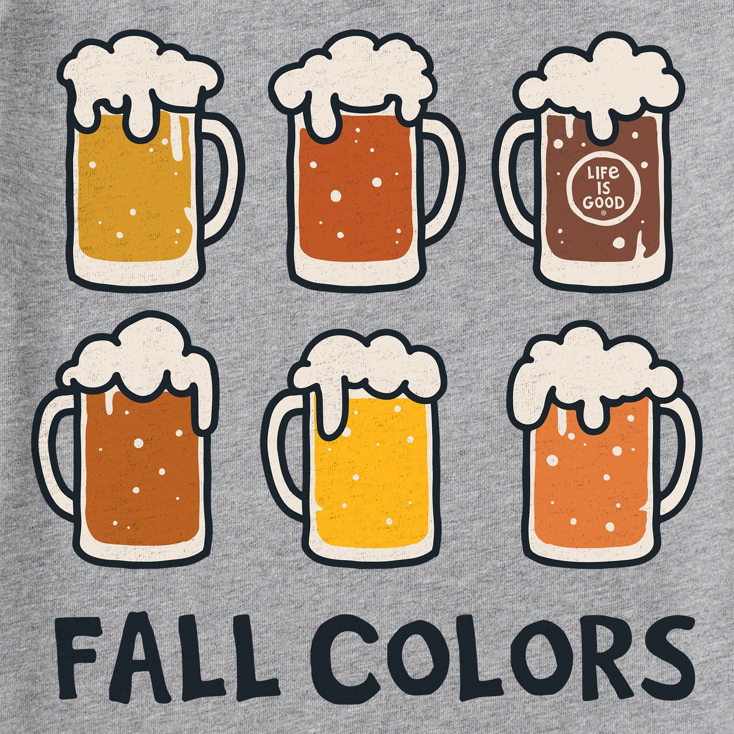 Men's Fall Colors Six Beers Short Sleeve Tee