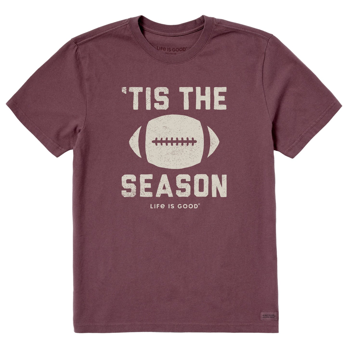 Men's Tis The Football Season Short Sleeve Crusher Tee