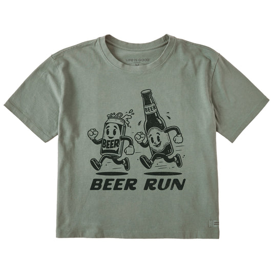 Women's Beer Run Short Sleeve Crusher Boxy Tee