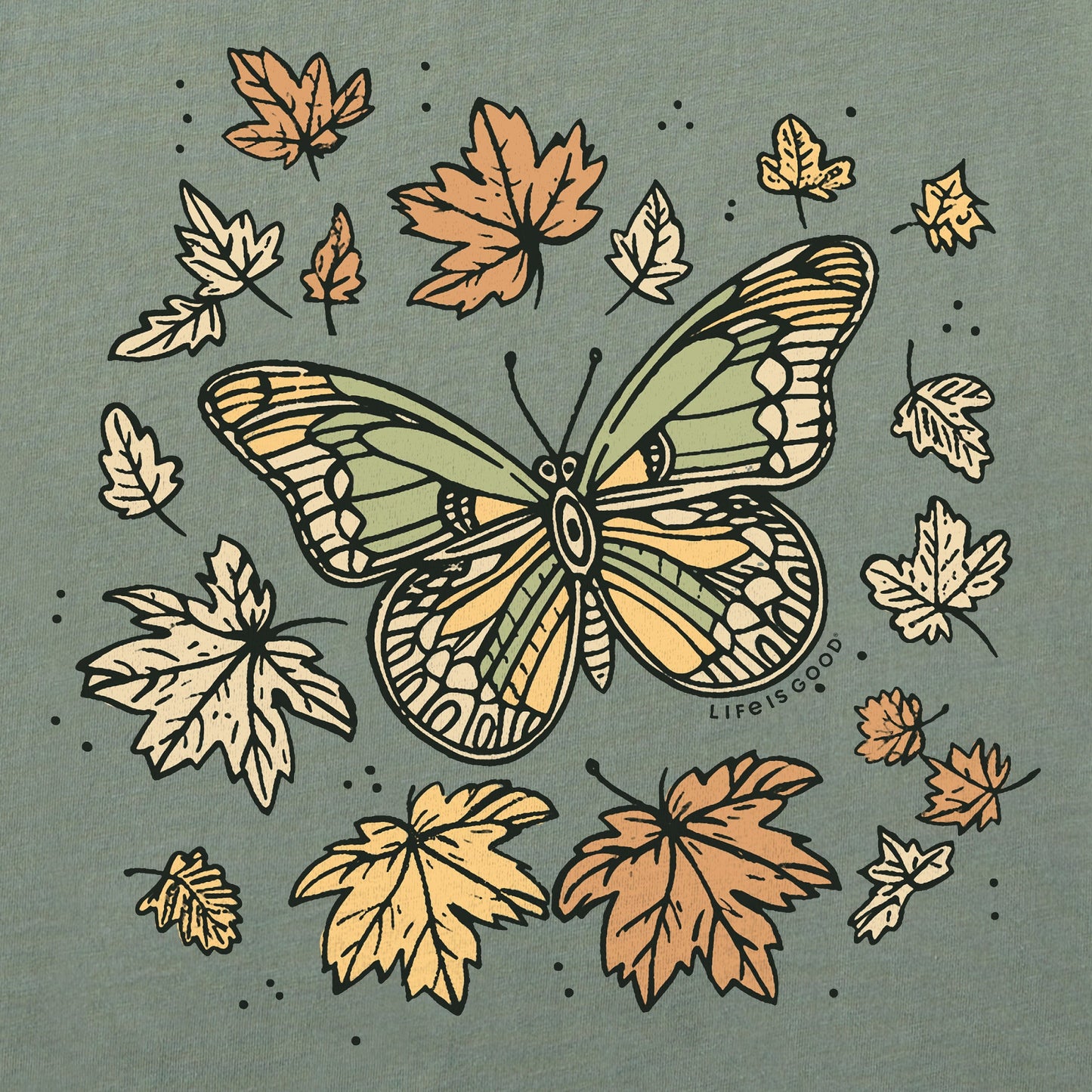 Women's Butterfly in Fall Short Sleeve Crusher Tee