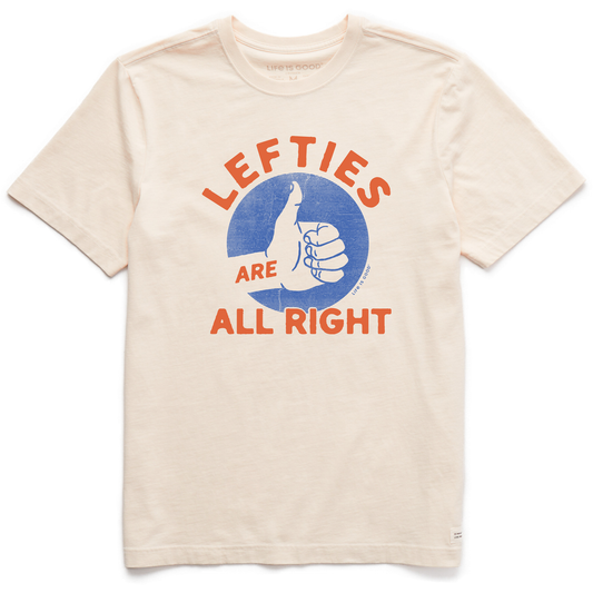 Men's Lefties are All Right Short Sleeve Crusher Tee