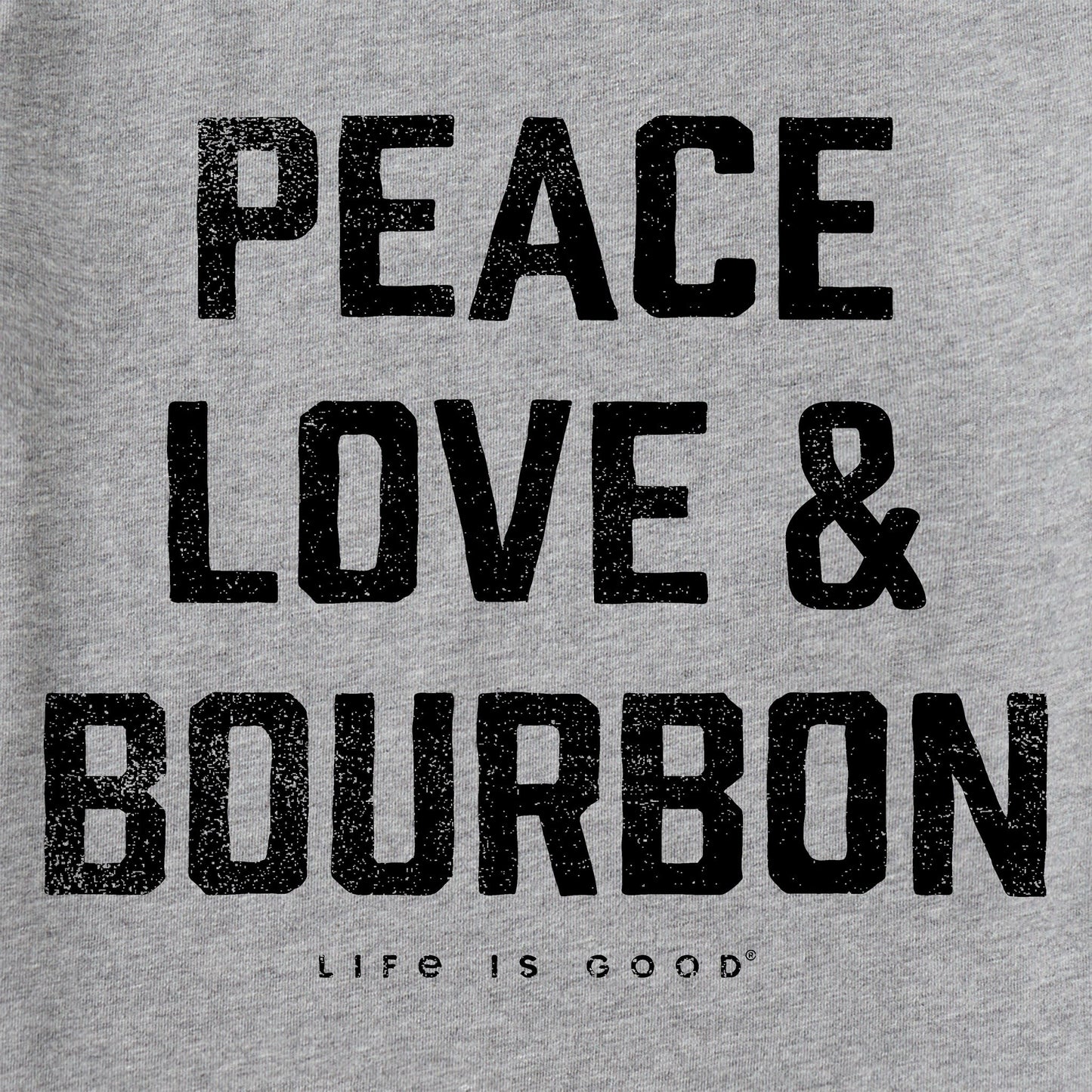 Men's Peace Love & Bourbon Short Sleeve Tee