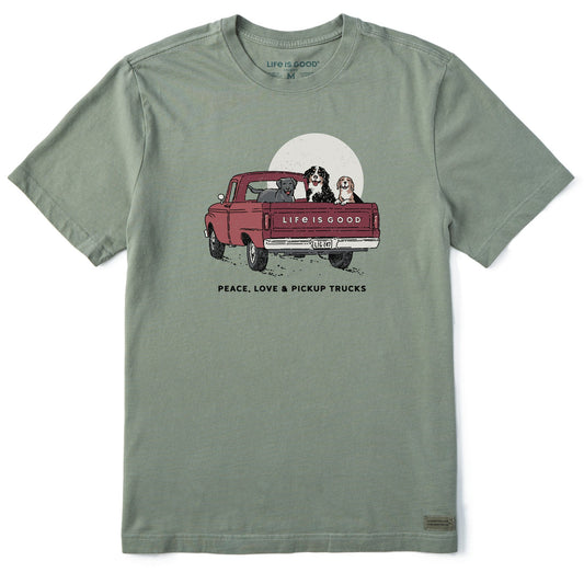 Men's Peace Love & Pickup Trucks Short Sleeve Tee