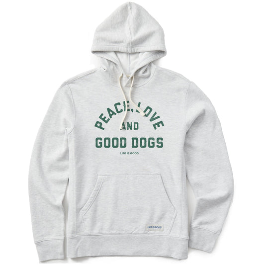 Men's Peace Love and Good Dogs Simply True Fleece Hoodie