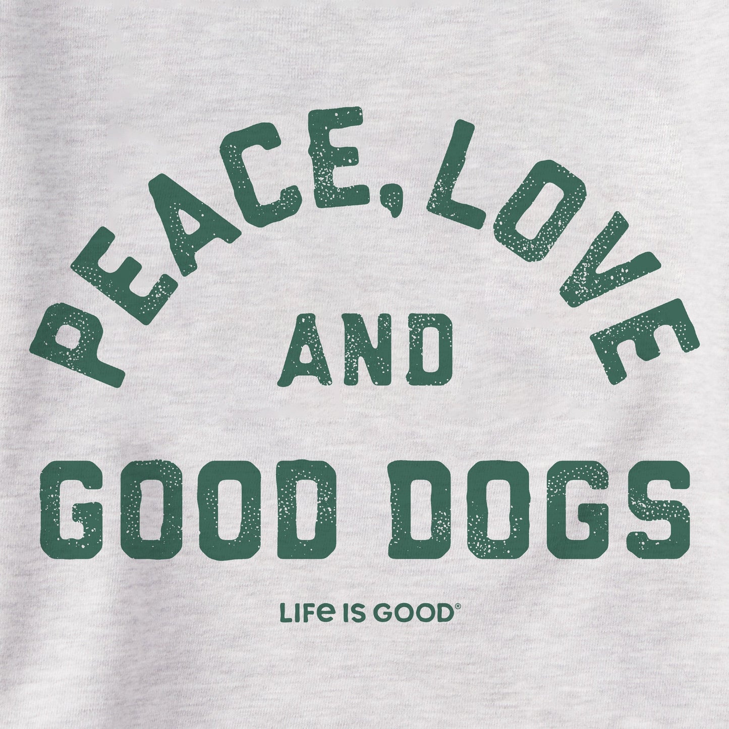 Men's Peace Love and Good Dogs Simply True Fleece Hoodie