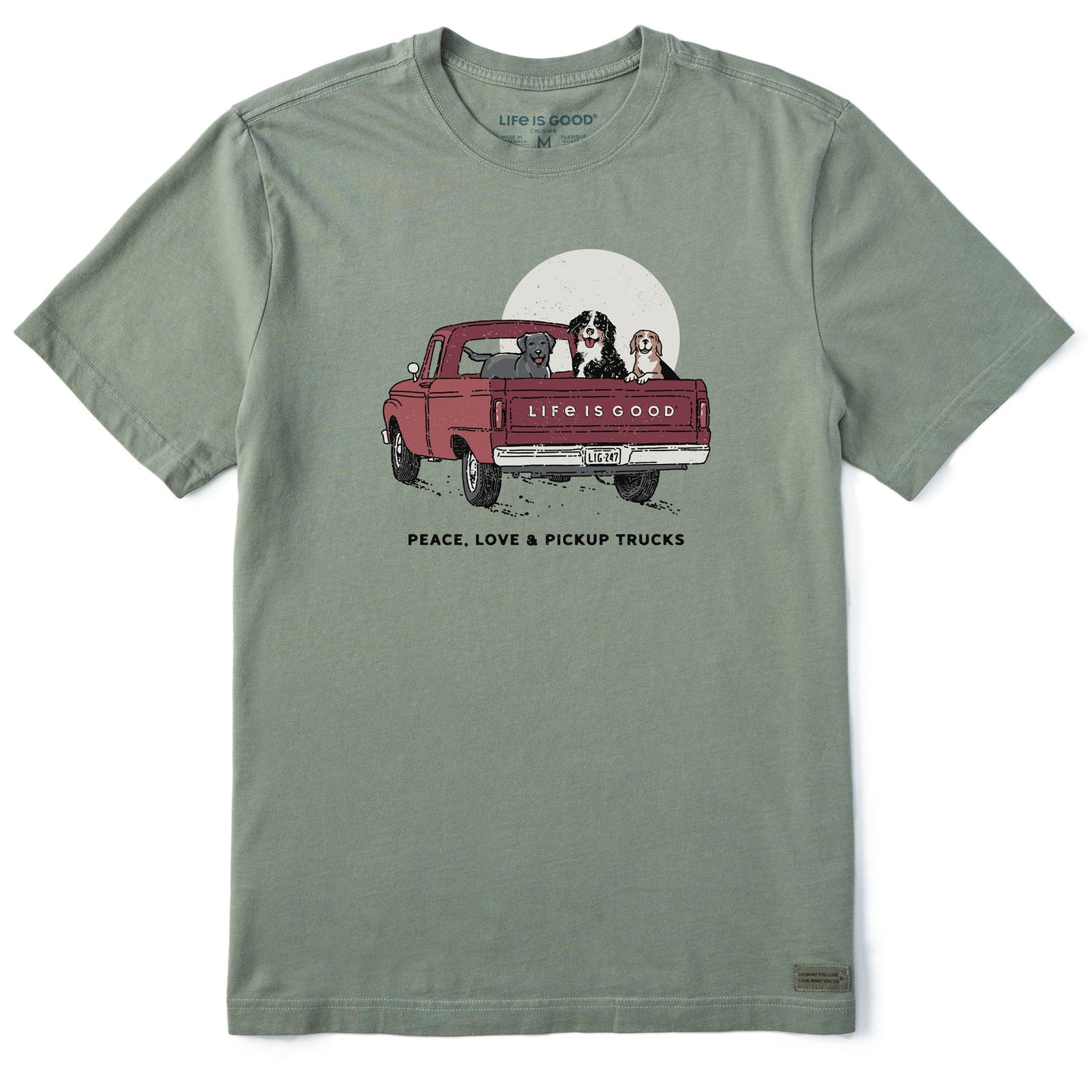 Men's Peace Love & Pickup Trucks Short Sleeve Tee
