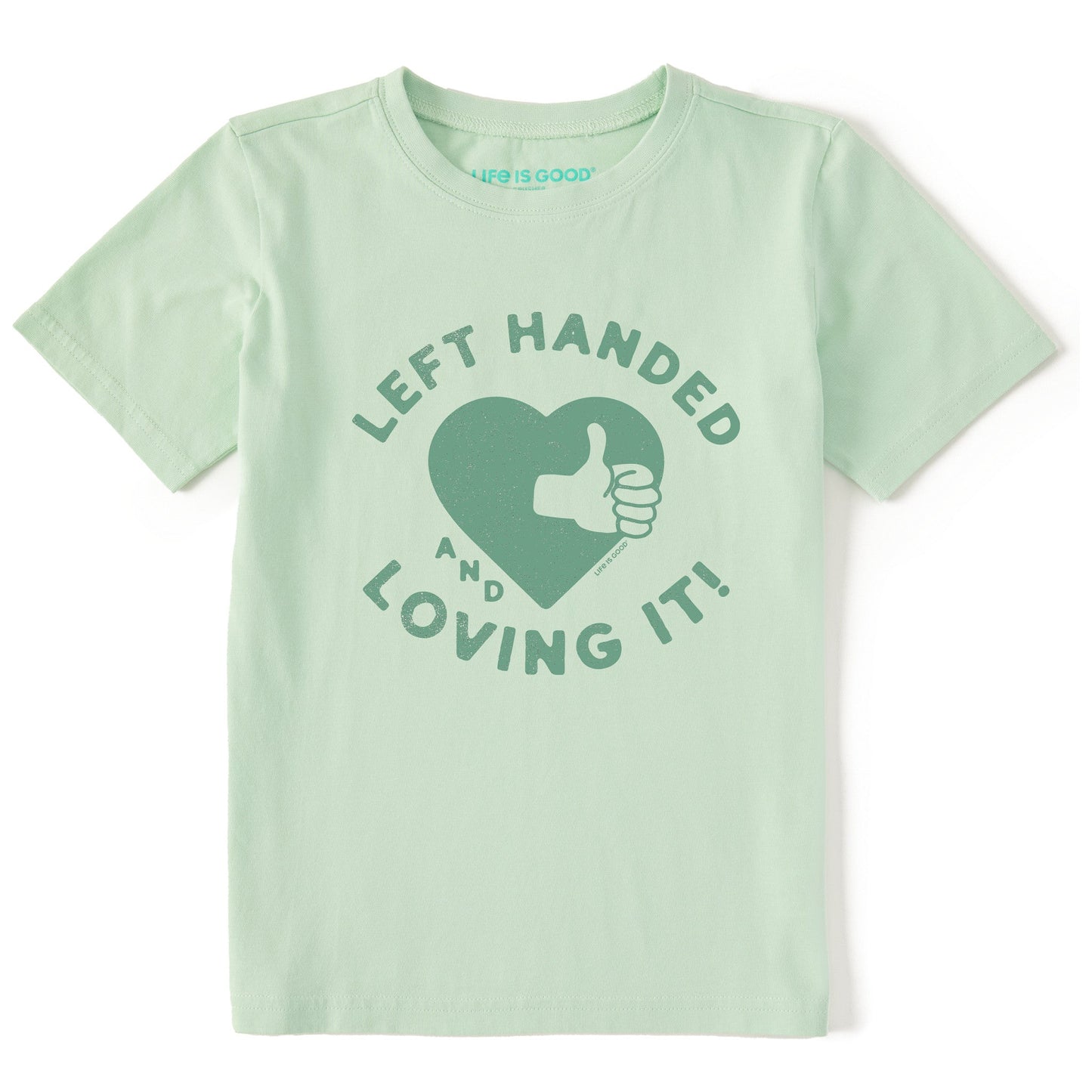 Kids Left Handed and Loving It! Short Sleeve Crusher Tee
