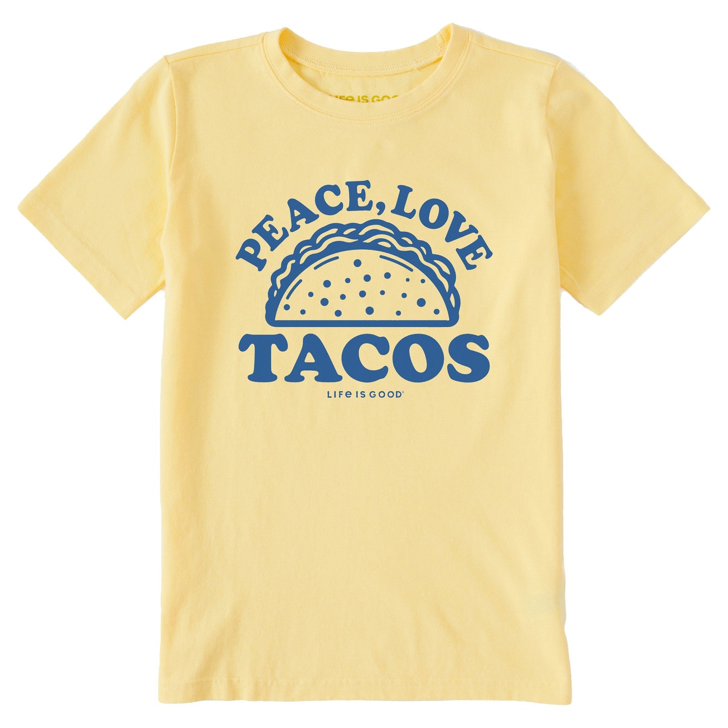 Kids Peace Love & Tacos Short Sleeve Crusher Tee