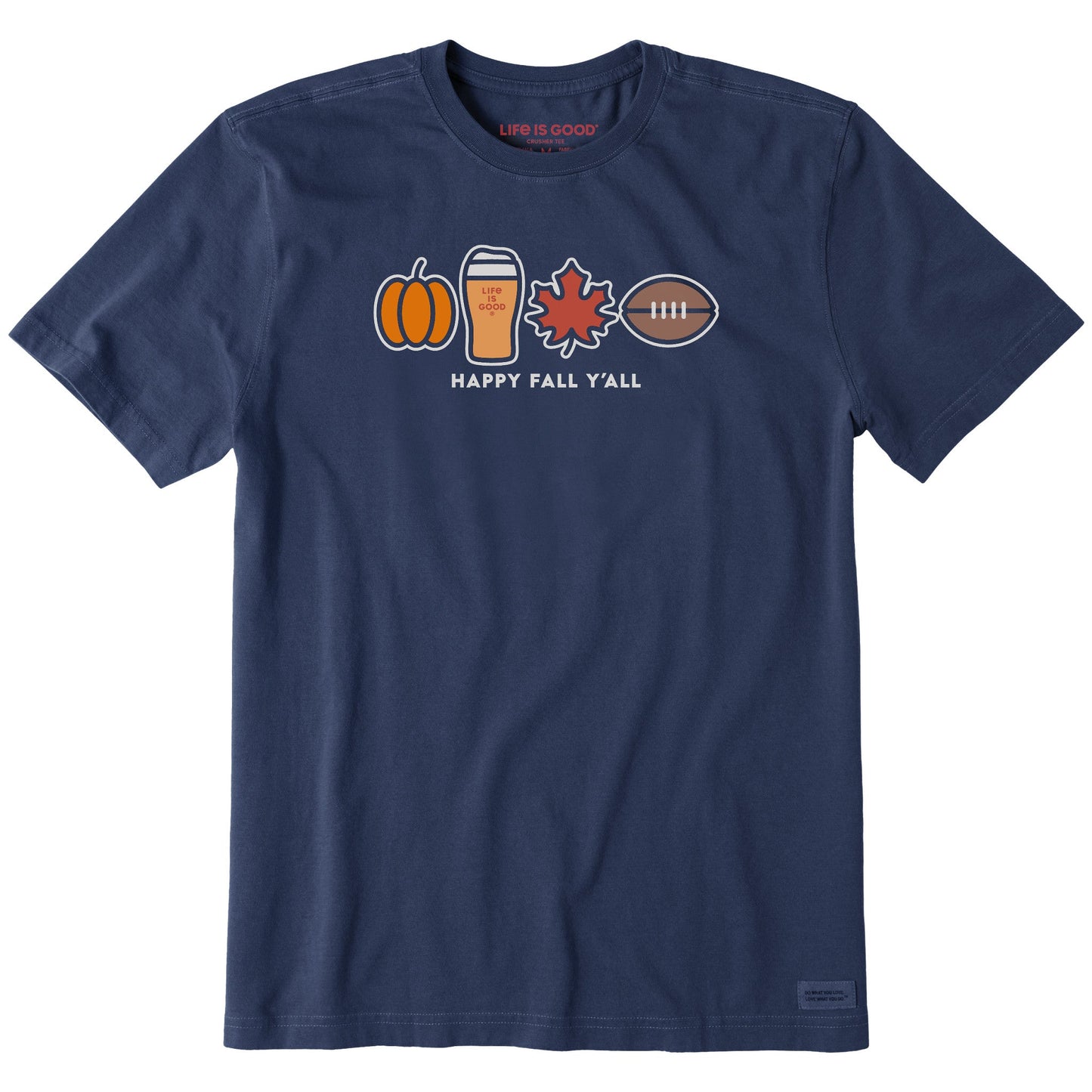 Men's Happy Fall Icons Short Sleeve Tee