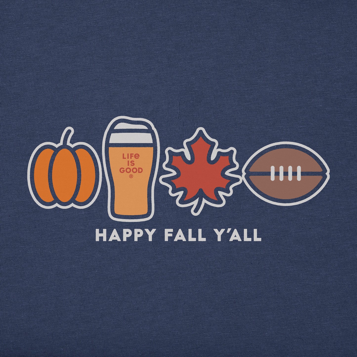 Men's Happy Fall Icons Short Sleeve Tee